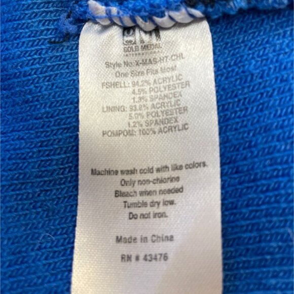 Let It Snow Snowman Knit Beanie Knit Hat One Size Fits Most Winter Hat - Picture 3 of 5